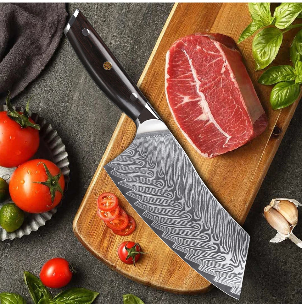 Kurumi Series Cleaver Knife – 7 Inch