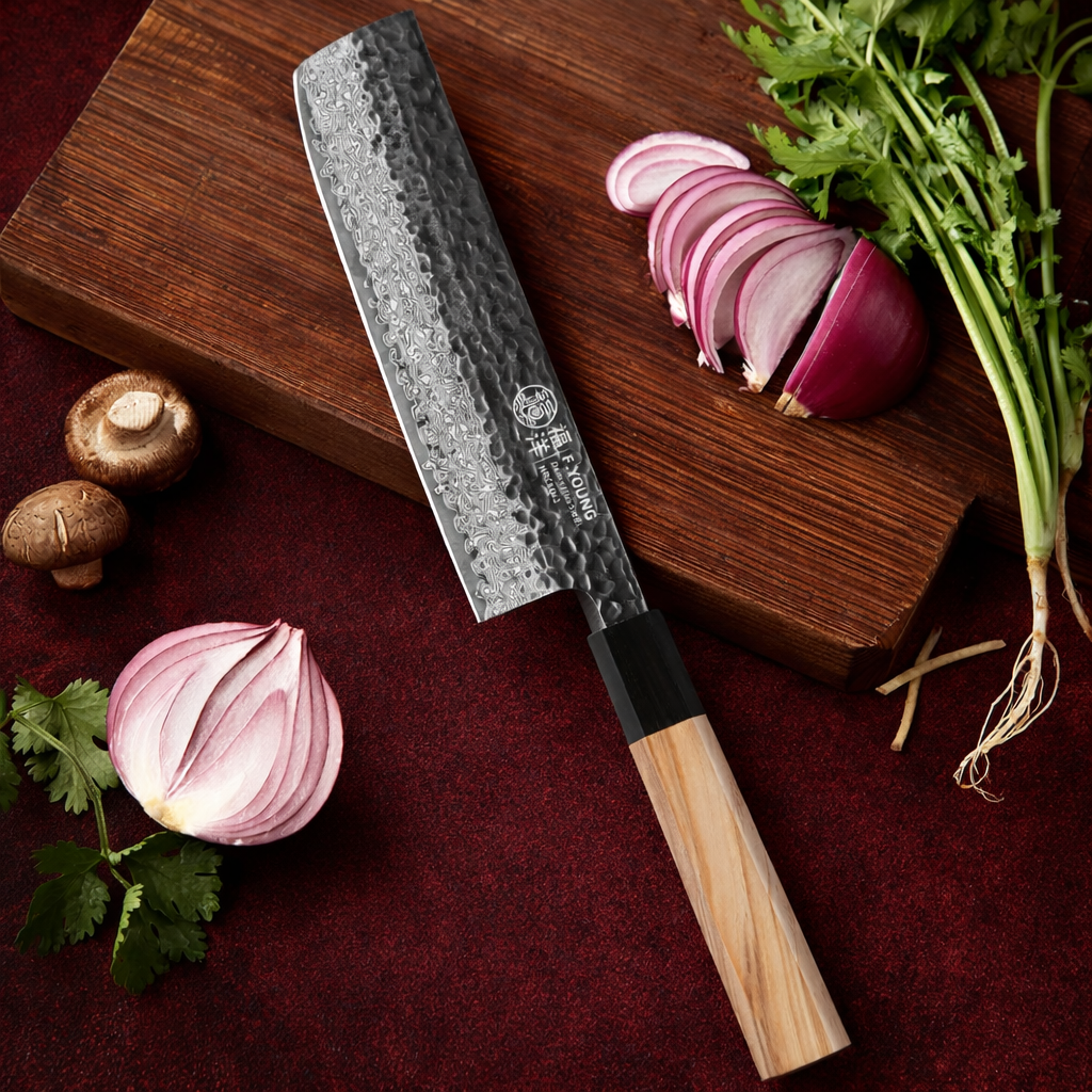 Haruto Series Nakiri Knife – 7 Inch | Octagonal Handle
