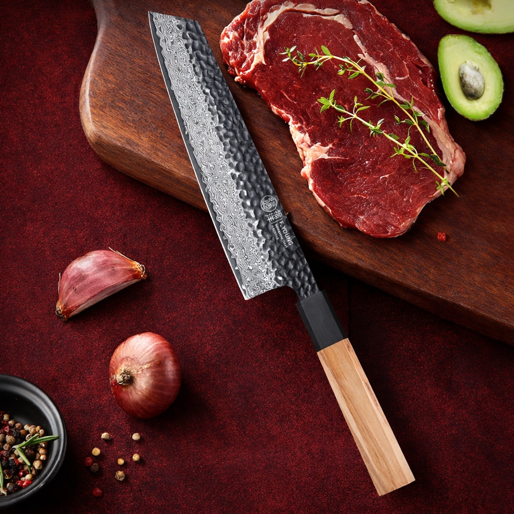 Haruto Series Kiritsuke Knife – 8.2 Inch | Octagonal Handle