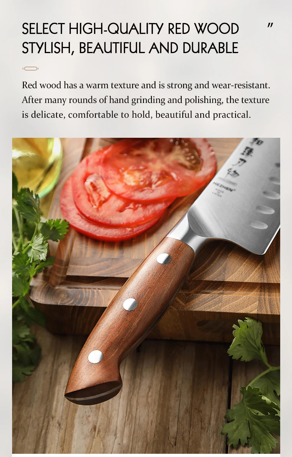 Kaizen Series Knife Set | 1.4116 Steel, Wood Handle