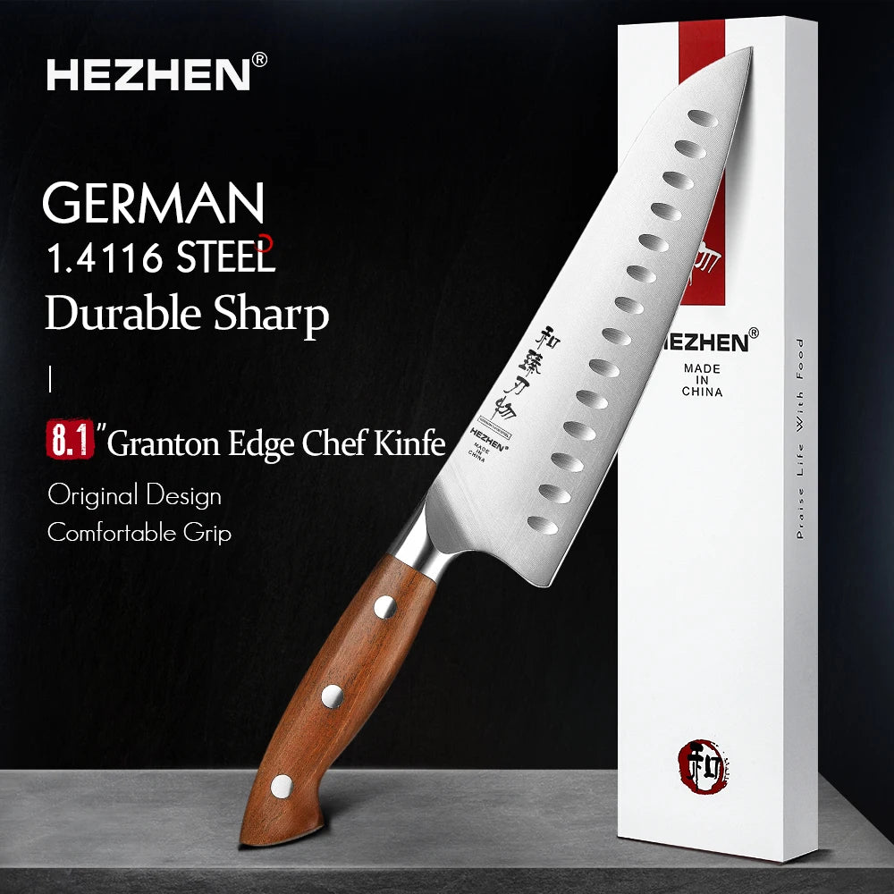 Kaizen Series Knife Set | 1.4116 Steel, Wood Handle