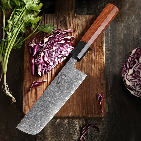Hinoki Series Nakiri Knife – 6.5 Inch | Octagonal Handle