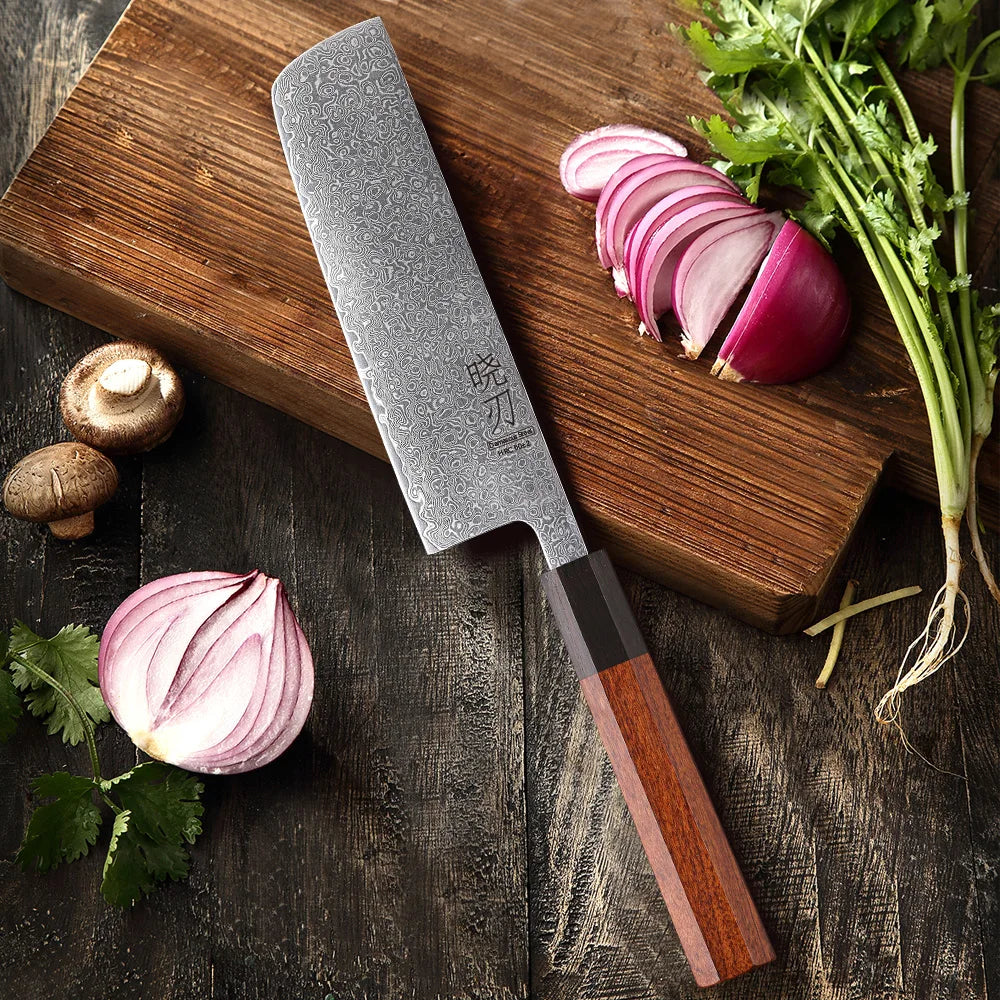Hinoki Series Nakiri Knife – 6.5 Inch | Octagonal Handle