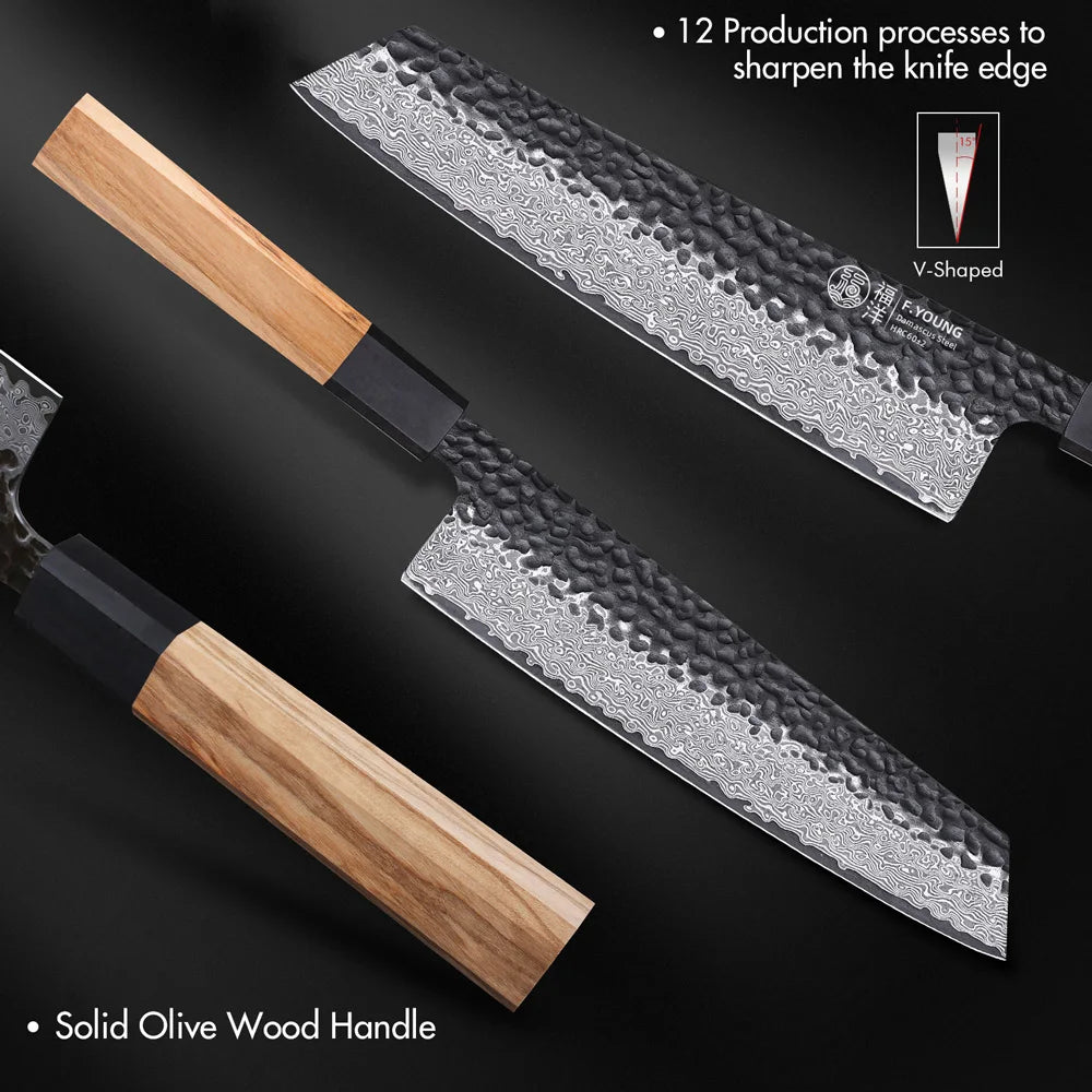 Haruto Series Kiritsuke Knife – 8.2 Inch | Octagonal Handle