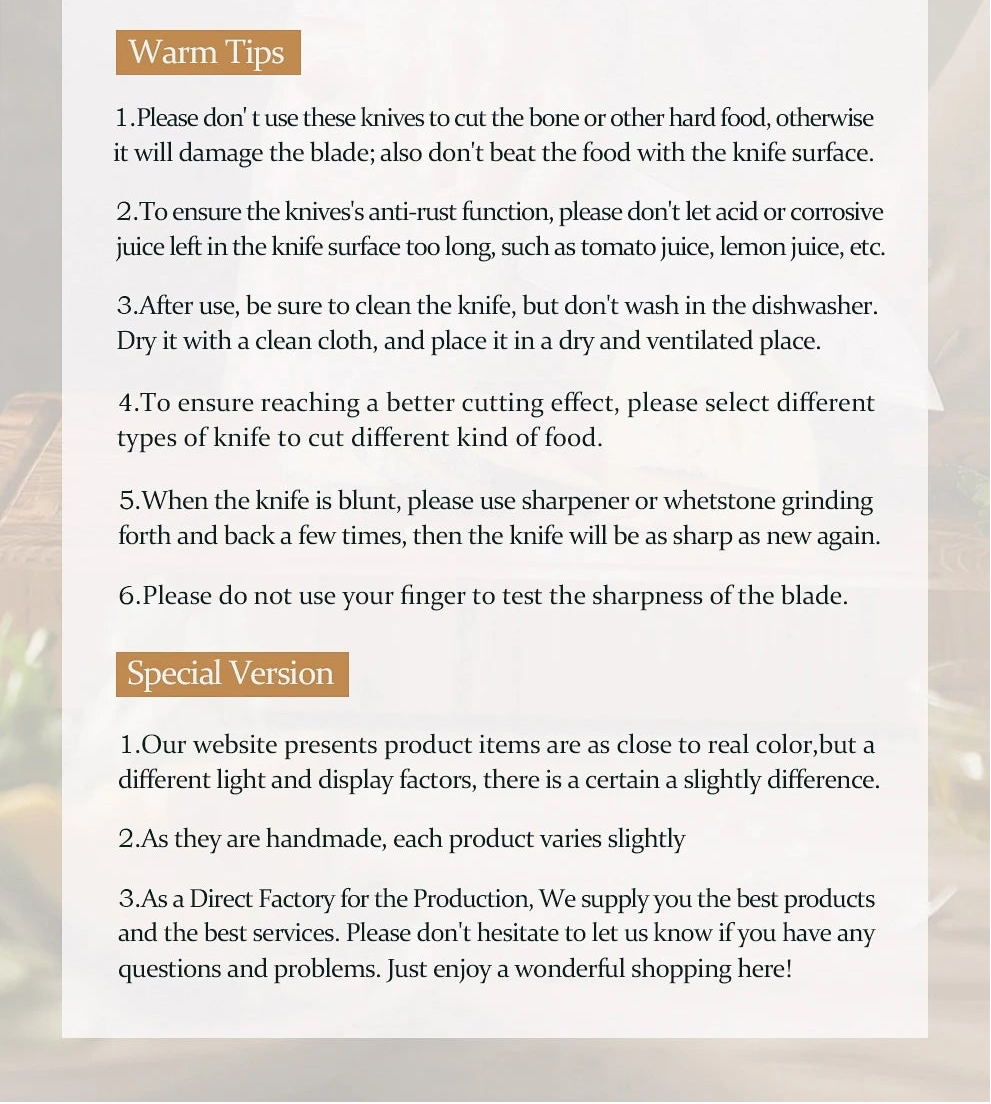 Kaizen Series Knife Set | 1.4116 Steel, Wood Handle