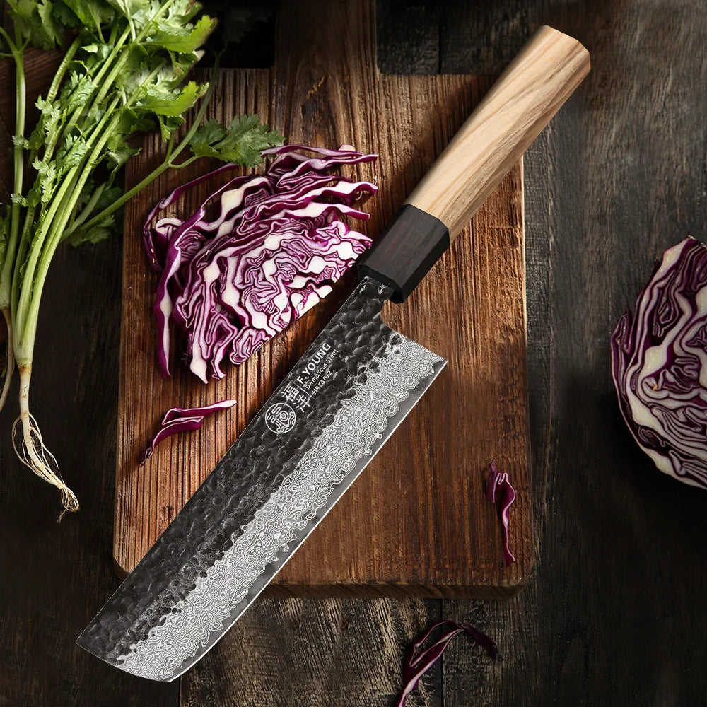 Haruto Series Nakiri Knife – 7 Inch | Octagonal Handle