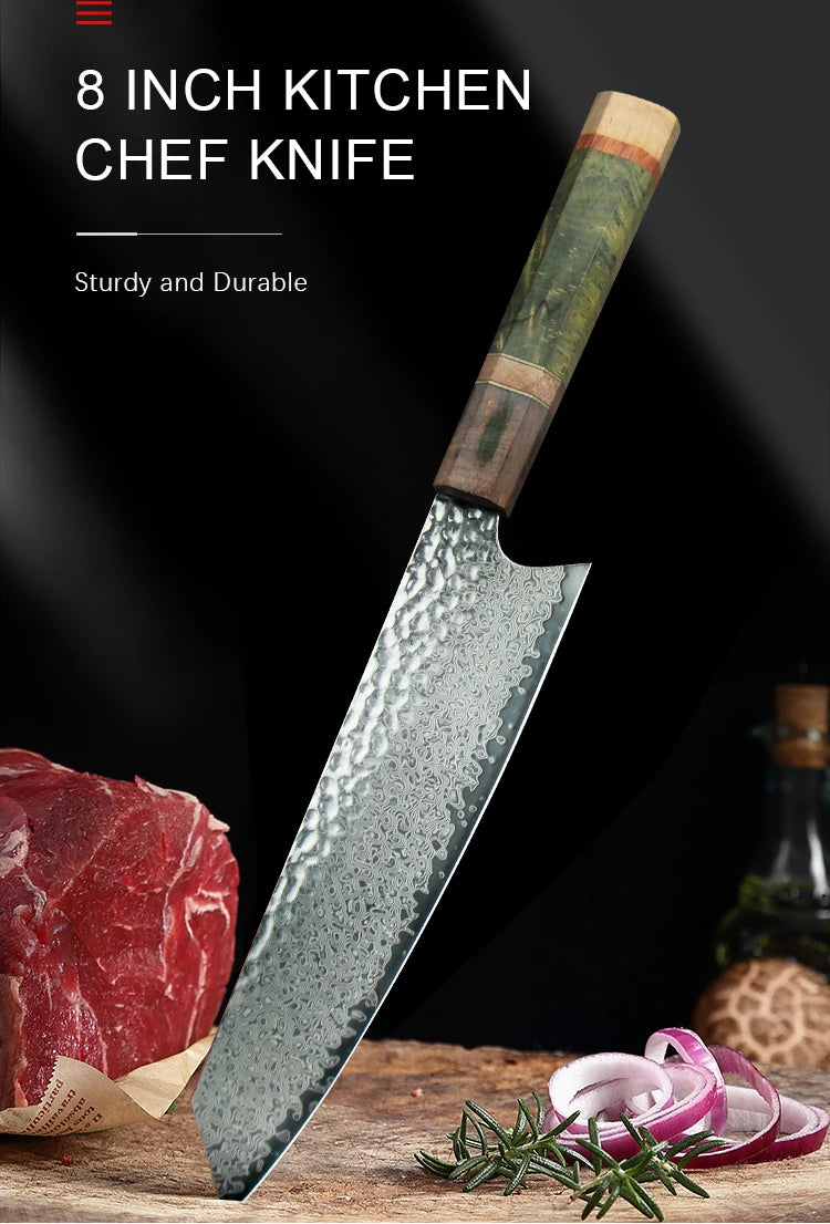 Aoiki Series Chef Knife – 8 Inch | Octagonal Handle