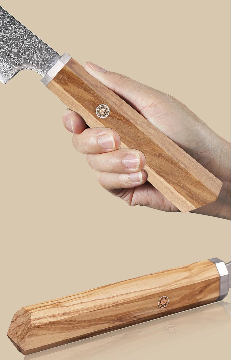 Kaori Series Bread Knife – 8.5 Inch | Octagonal Handle