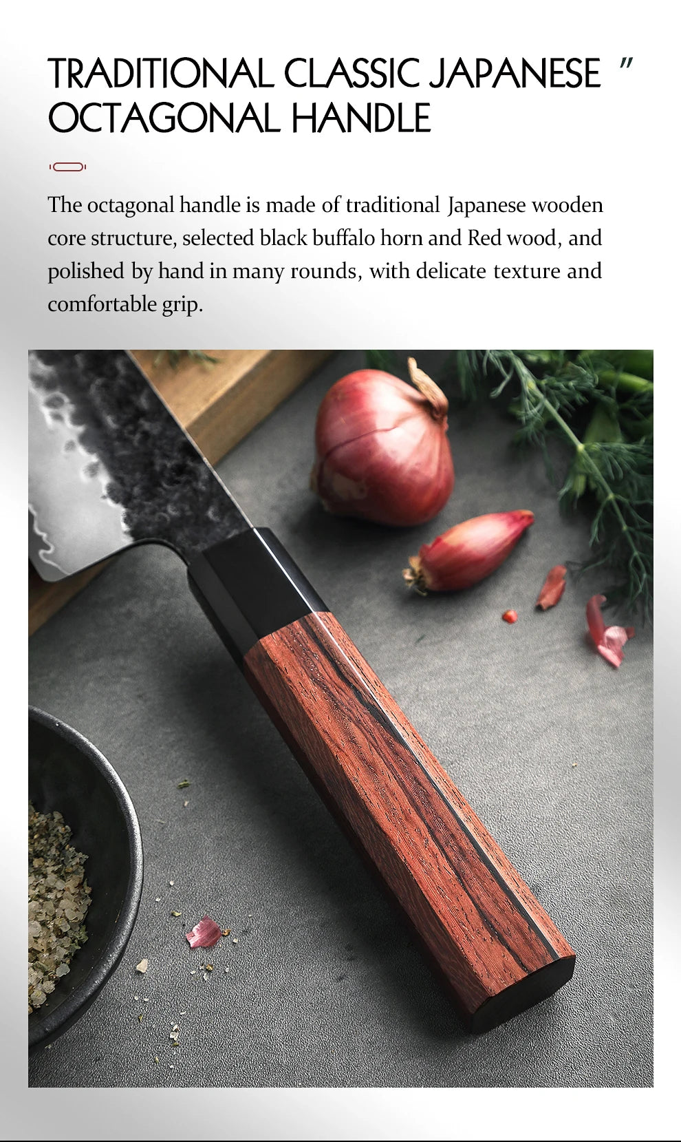 Takumi Series Knife Set | Traditional Japanese Octagonal Handle