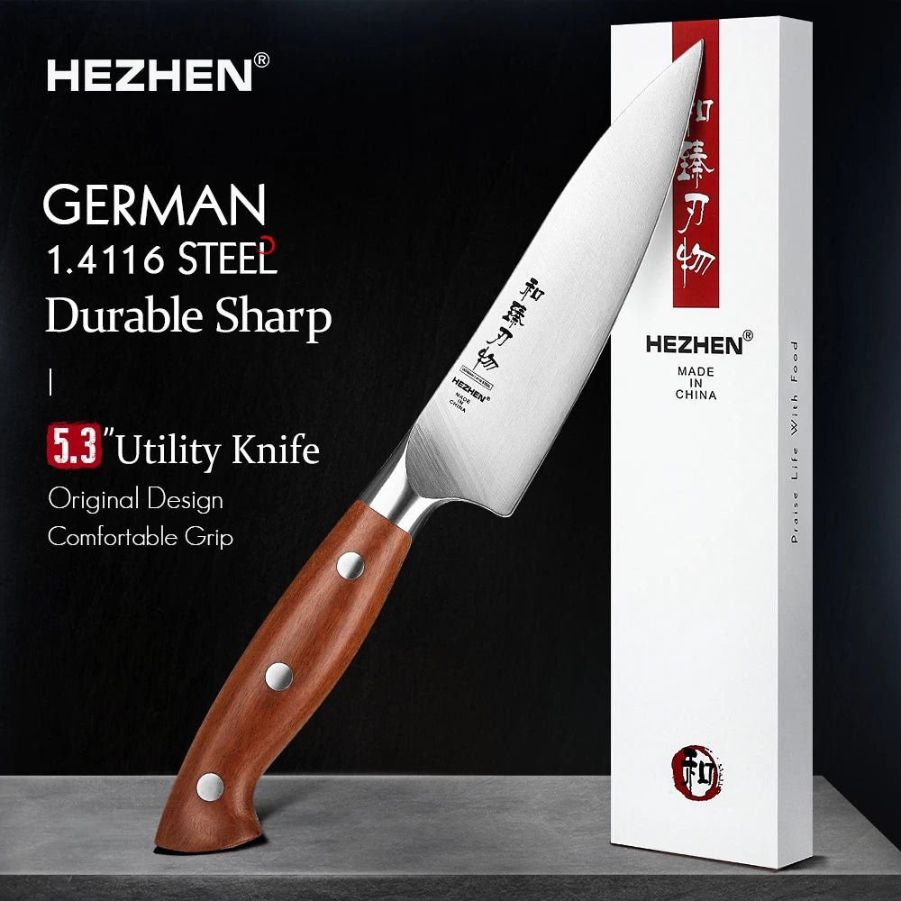 Kaizen Series Knife Set | 1.4116 Steel, Wood Handle