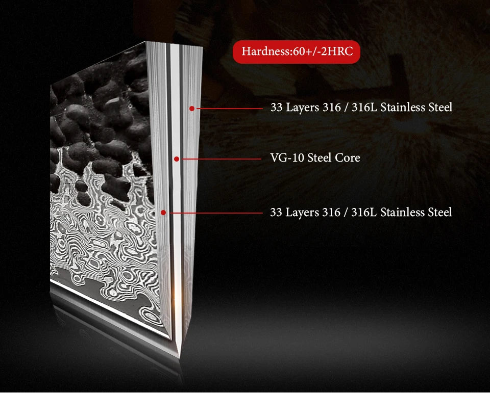 Haruto Series Kiritsuke Knife – 8.2 Inch | Octagonal Handle