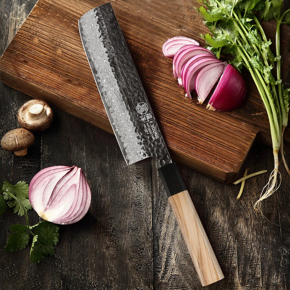 Haruto Series Nakiri Knife – 7 Inch | Octagonal Handle