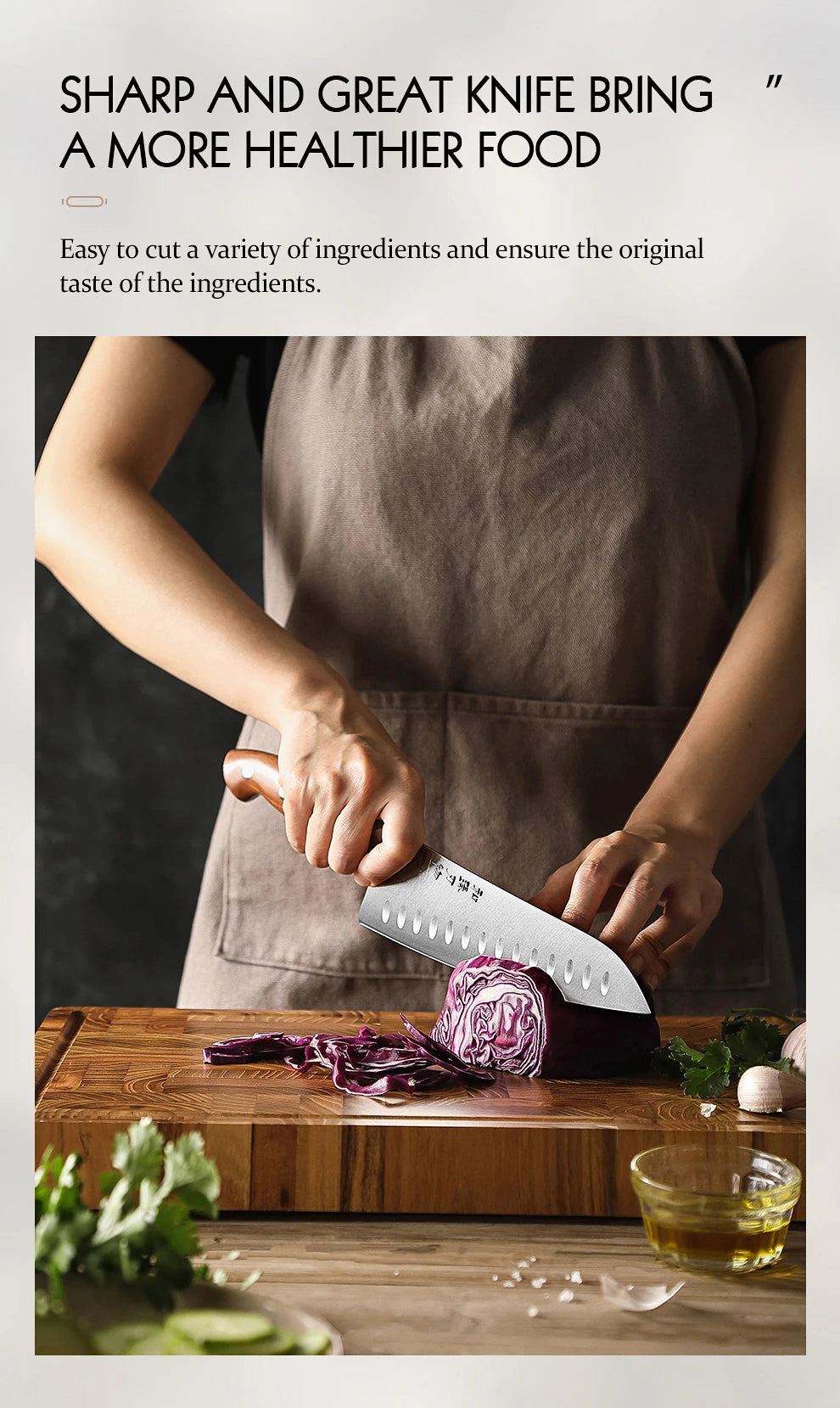 Kaizen Series Knife Set | 1.4116 Steel, Wood Handle